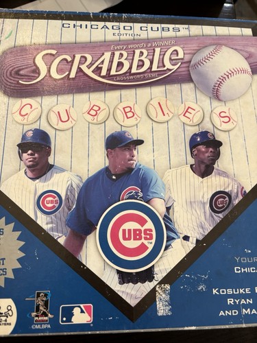 Vintage 2009 MLB Chicago Cubs Edition Scrabble Board Word Game Hasbro Complete - Picture 13 of 13