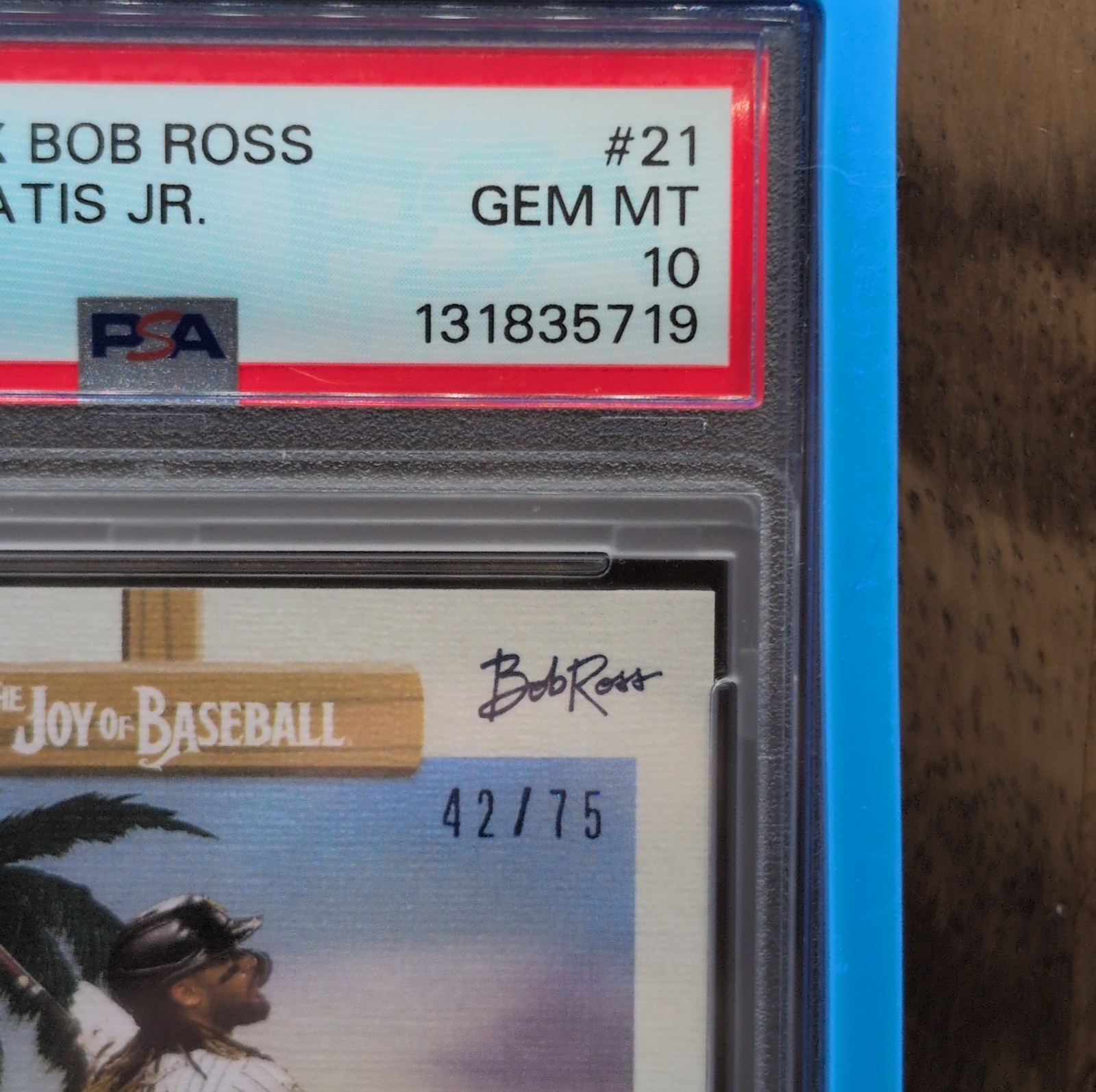 2025 Topps Bob Ross Fernando Tatis Jr. Easel #/75 Padres PSA 10 view 4