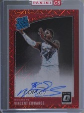 2018 Donruss Optic Rated Rookie Choice Prizm Signatures Vincent Edwards Auto 5l1