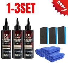 1 3x D1 Glass Polishing Liquid Auto Glass Scratch Care Polishing Fluid 150ml