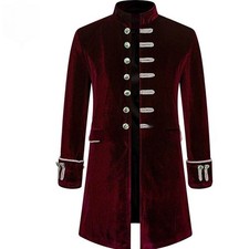 New Frock Coat Steampunk Victorian Morning Steampunk Men's Retro Gothic Jacket