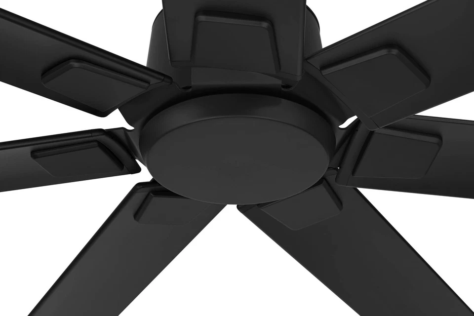 72" Casa Vieja Airbender Matte Black LED Ceiling Fan with Remote - Image 4 of 4