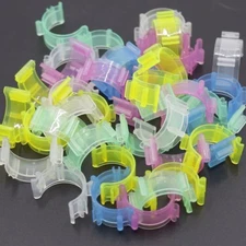 Sewing Bobbin Clips 80 PCS Colorful Holder Plastic Thread Clamps Spools