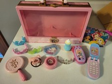 Disney Princess Makeup Case Carrying Set Pink w/ Accessories Pretend Play Baby