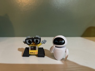 Disney Pixar WALL-E & EVE Mini Figurines / Figures 2-Piece Set