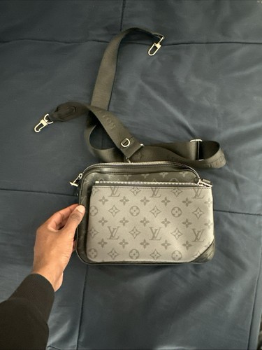 Louis Vuitton Trio Messenger Bag Black Canvas