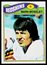 Mark Moseley, 1977 Topps, #91, Washington Redskins,