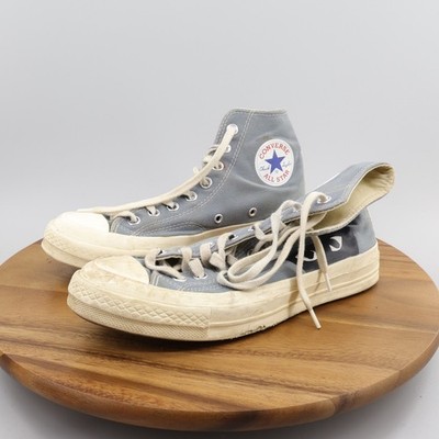 Converse Unisex Size M-6.5/W-8.5 CTAS 70 Hi Comme des Garcons PLAY Grey Sneakers