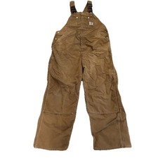 Vintage Carhartt Overalls Bib Men 42x28  Carpenter Double Knee USA Made Union 90s