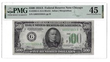 45 PMG 500 Dollars 1934 United States Banknote # 2202-G