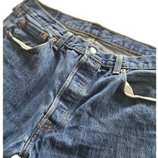 VTG Y2K 2004 Levi Strauss 501 Original Fit Button Fly Blue Jeans Mens 36x30