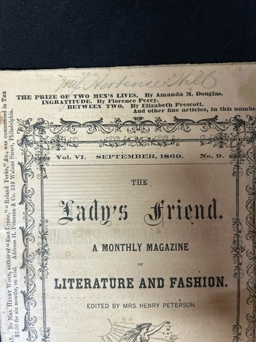 2 Issues 1869 Antique - The ladies Friend Monthly Magazine, July & Sept 1869 - Picture 5 of 12