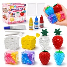 DIY Cheese  Strawberry Squishy Stress Ball Making Kit  4 Skins 2 Cheese  ...