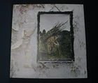 LED ZEPPELIN IV 1971 PLUM INVERTED FEATHER + PETER GRANT CREDIT 1ST UK VINYL EX+