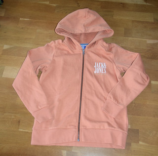 Sweatshirtjacke orange Gr. 152 von Jack & Jones NEUwertig