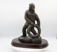 RNLI Limited Edition Lifeboatman Figure Bronze Effect 72/1500 Maritime Stunning