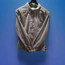 Goodfellow Men's Large Casual Shirt Gray Button Down Long Sleeve