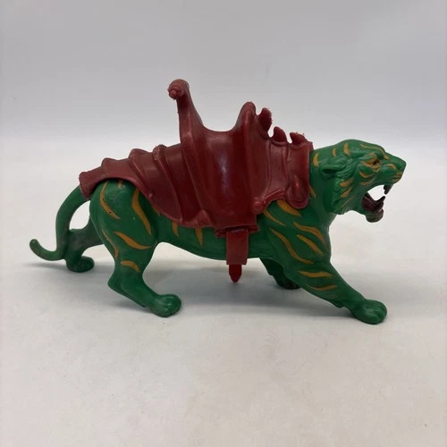 Vintage 1983 MOTU Battle Cat Green Tiger Figure He-Man Masters of the Universe!