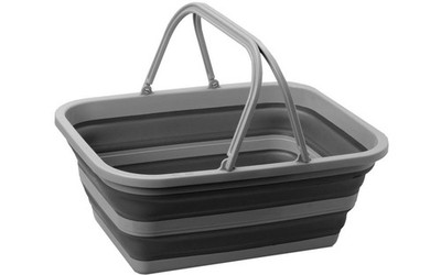 Brunner faltbare Waschschüssel Holdall Fold-Away 16 l - schwarz / grau