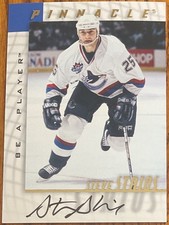 1997-98 Be A Player Autographs Steve Staios #161 Vancouver Canucks