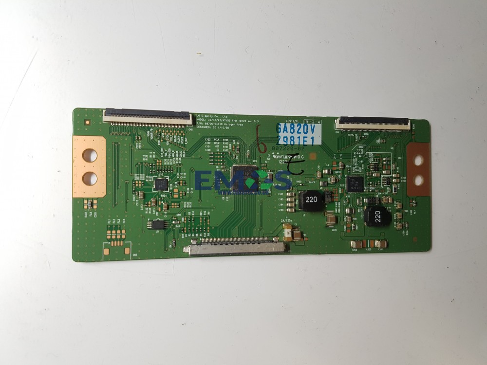 6871L-2981E 6870C-0401C TCON BOARD FOR LG GENUINE 42LS345T-ZA.BEKWLJP