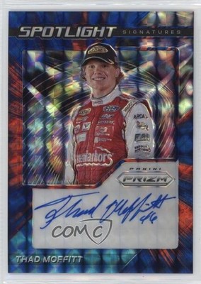 2021 Panini Prizm Spotlight Signatures Reactive Blue 48/50 Thad Moffitt Auto 2r7