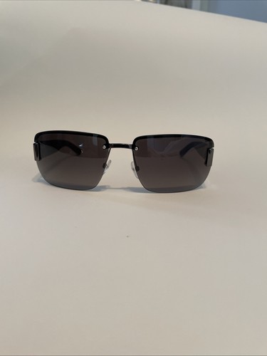 Vintage Gucci Sunglasses Tom Ford Black With Green & Red Strip On Arms - Picture 7 of 17