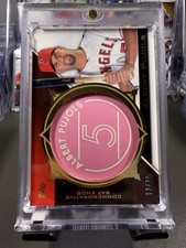 2015 Topps Series 2 Albert Pujols Commemorative Bat Knob /25 Angels