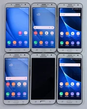 LOT OF 6 x UNLOCKED / T-Mobile Samsung Galaxy J7 J700T 4G LTE Smart Phones *READ