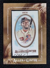 2017 Topps Allen & Ginter Framed Cloth Mini 4/10 David Ortiz #154 HOF lz7