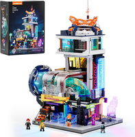 Lumibricks Cyberpunk Schwebezug-Station Baustein-Set