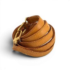 LOUIS VUITTON Non-Adjustable Shoulder Strap Vachetta Leather Gold Tone Clasp