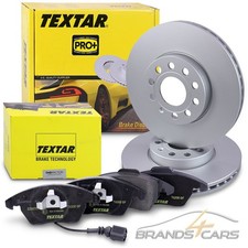 TEXTAR BREMSSCHEIBEN +BELÄGE VORNE FÜR AUDI A3 SEAT LEON SKODA YETI VW SCIROCCO