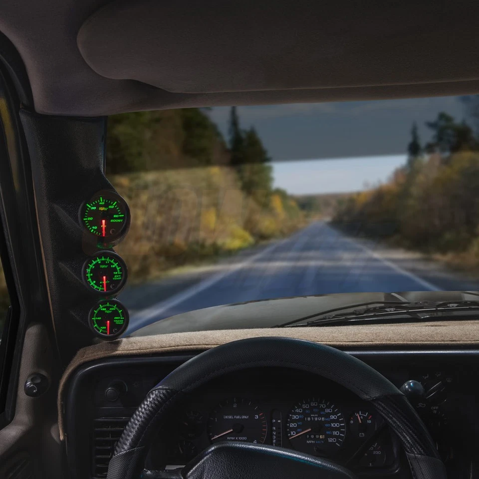 Medidores de temperatura B7 Boost EGT Trans + triple cápsula para 94-97 Dodge Ram 12v Cummins Foto 2 de 4