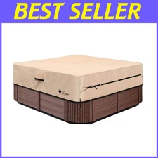 Brown 600D Heavy Duty Hot Tub Cover - Waterproof