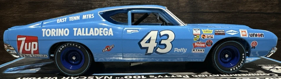 1969 Richard Petty Ford Torino Talladega 100th Win 1/24 Route Wix Nascar Diecast - Image 4 of 4