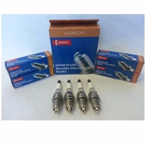 Set of 4 Spark Plugs Denso For Toyota Mitsubishi Jaguar Dodge Audi Chrysler