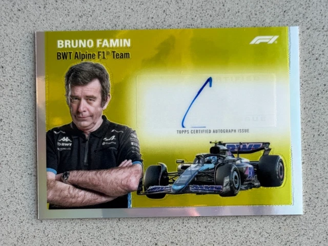 2024 - Topps Chrome F1 - Bruno Famin - 1954 Signatures Auto 1954-FAM