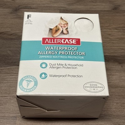 NEW IN BOX AllerEase Full Waterproof Allergy Mattress Protector Zippered Cover