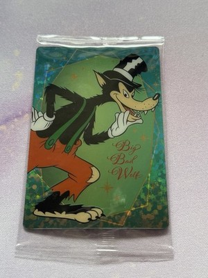 BIG BAD WOLF WAFER CARD THREE LITTLE PIGS DISNEY JAPAN SEALED