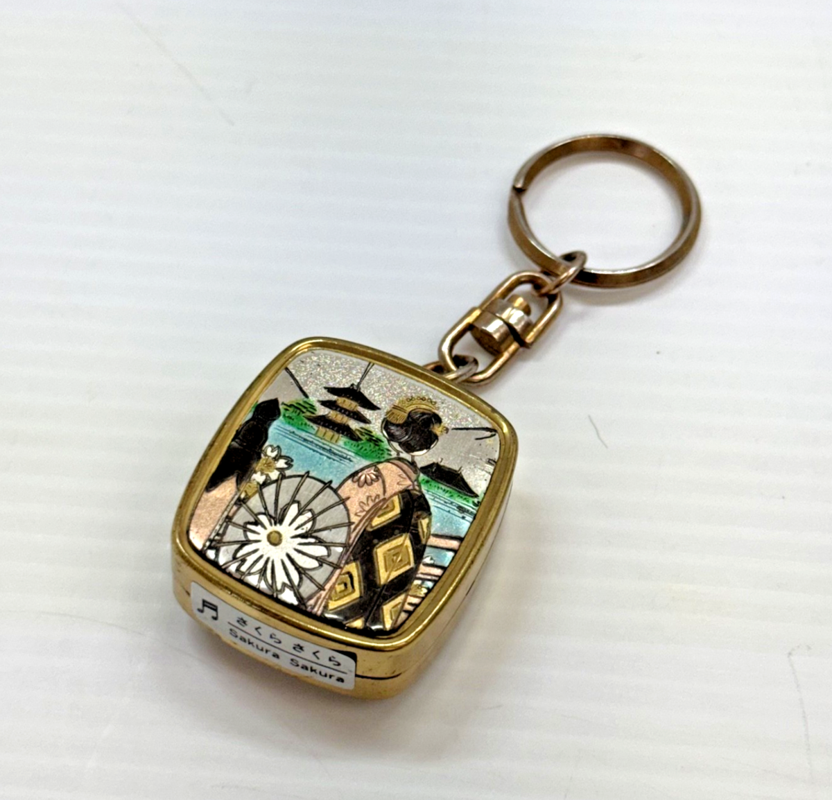 Vintage Japan Sakura Music Box Keychain | eBay
