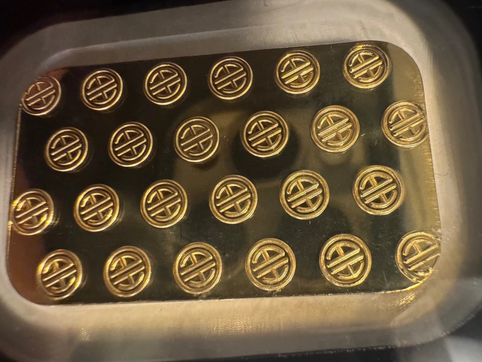 Cartão de ensaio Argor-Heraeus barra de ouro 1 oz .9999 selado fino e certificado - Imagem 3 de 3