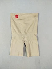 Red Hot By Spanx Shapewear Shorts Womens Small Beige High Waist Breathable