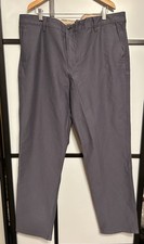 DOCKERS Mens Comfort Knit Chino Slim Fit Pants Dark Gray 38x32 New