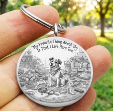Dog Puppy Pet Animal Kitty Hot Funny Stainless Keychain Art Joke Family Sweet