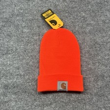 Carhartt Kids Knit Beanie Acrylic Watch Hat Toddler Hunter Brite Orange AH8905
