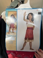 Disney Kids' Moana 2 Classic Costume Dress Sz 7-8 New