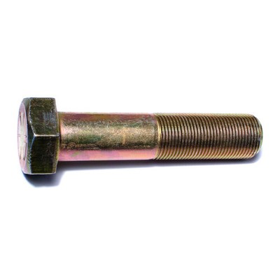 1''-14 x 4-1/2'' Zinc Plated Grade 8 Hex Cap Screws (5 pcs)