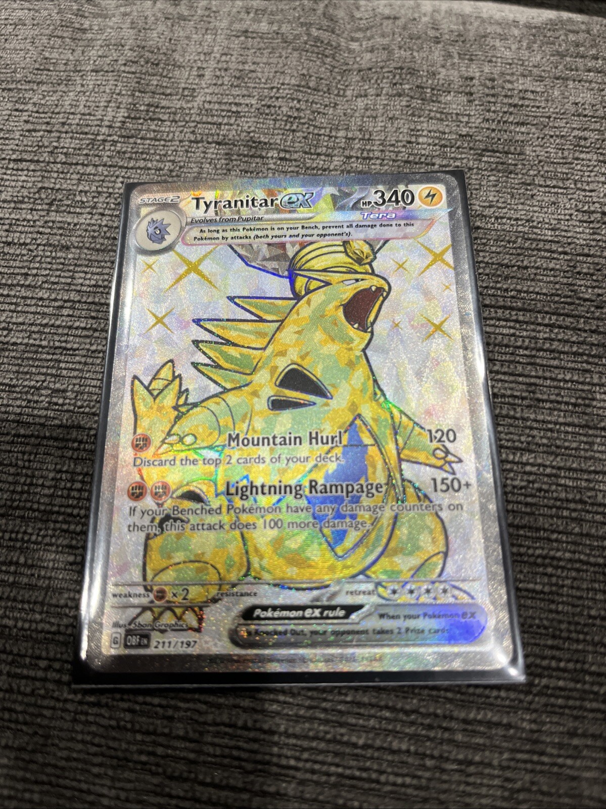 Tyranitar ex 211/197 Sv03: Obsidian Flames Holo