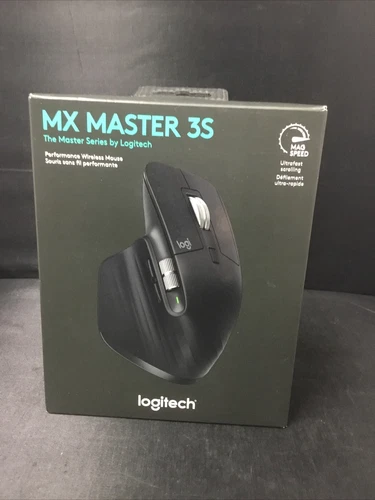 Authentic Logitech MX Master 3S Wireless Mouse - Black (910-006556) Brand New